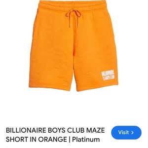 Billionaire Boys Club maze short orange